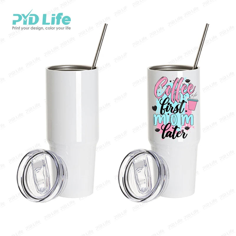 

PYD Life Best Mom 30oz Stainless Steel Cup Double Wall Blank Sublimation Coffee Travel Mug Yetys Stanley Tumbler
