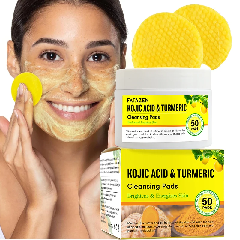 Turmeric Kojic Acid Facial Cleansing Pads – 50 Tablets
