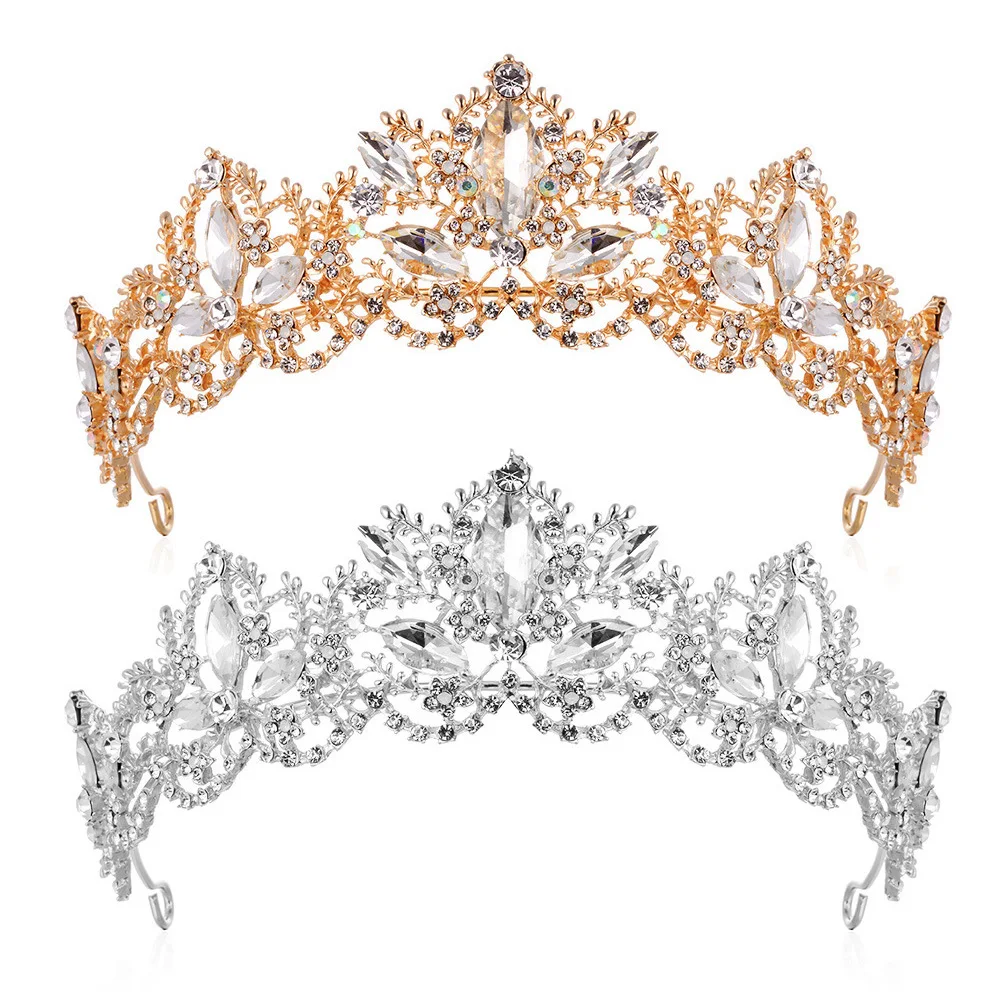 

Tiaras De Novia Luxury Design Bridal Headpiece Wedding Hair Accessories Colorful Rhinestone Tiara For Women