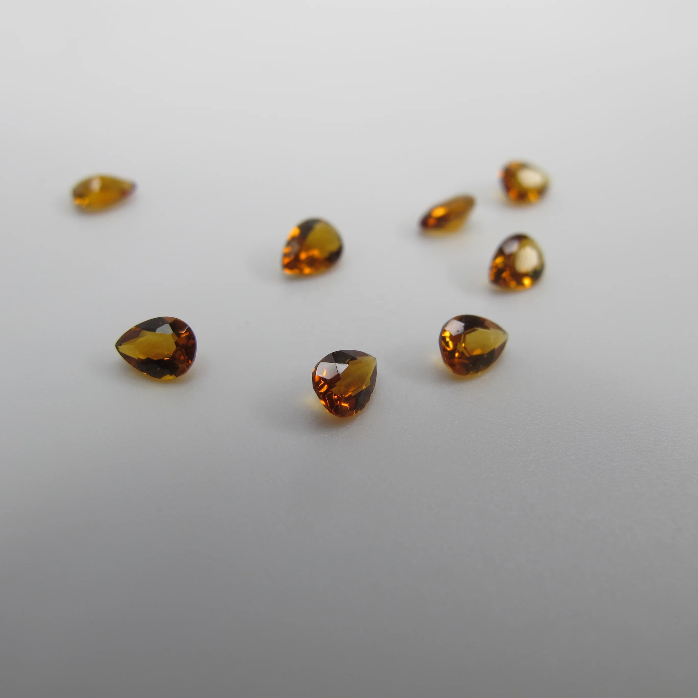 

Abiding Factory Price Jewelry Natural Citrine Gemstone 3*4 MM Luxury Pear Loose Gemstone Beads for Jewelry Making