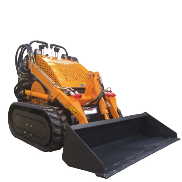 

Free shipping skidsteer Rubber tracked crawler type skid steer loader with Trencher Pallet Fork