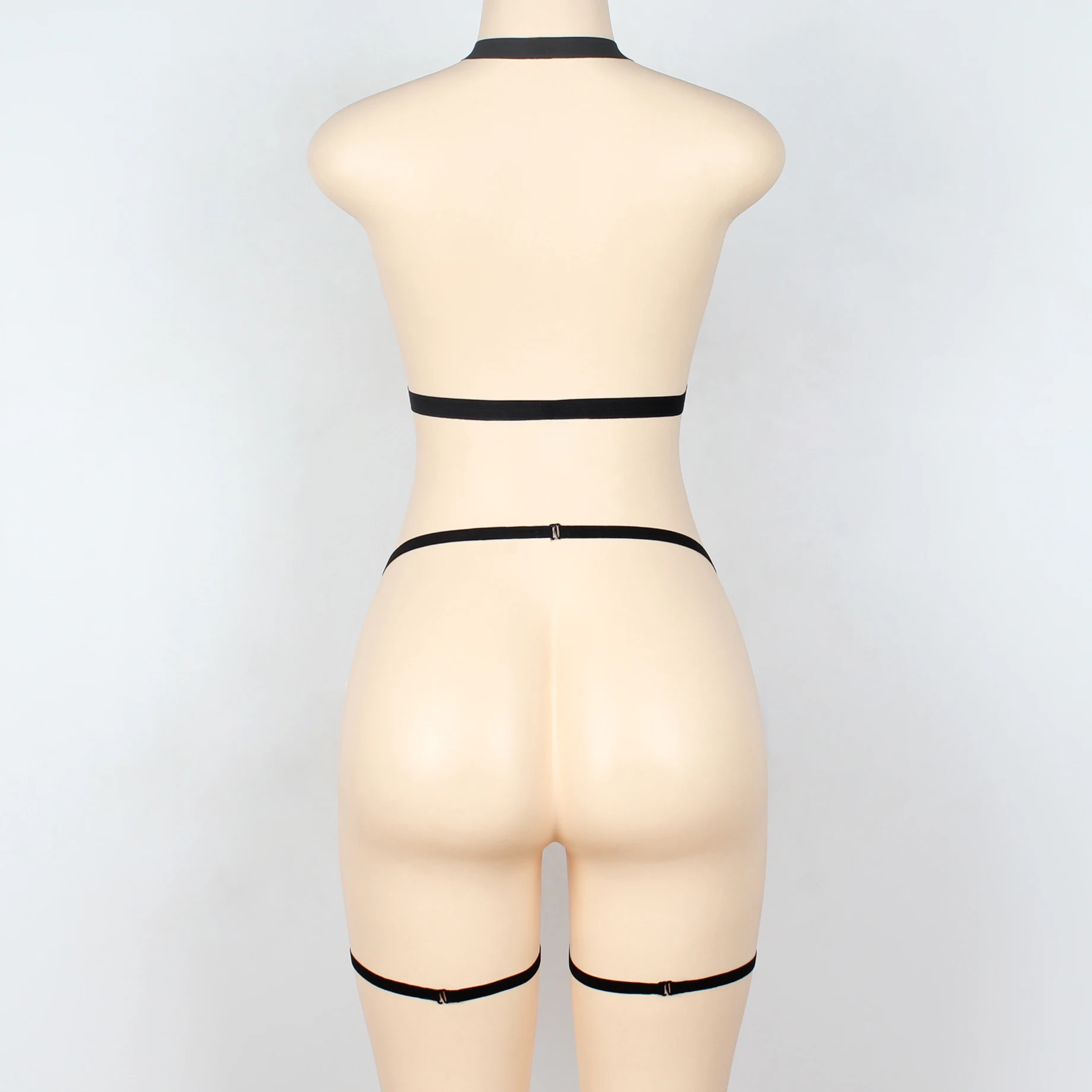 
S0431 Women Sexy Bondage Body Cupless Bra Fetish Lingerie Harness 