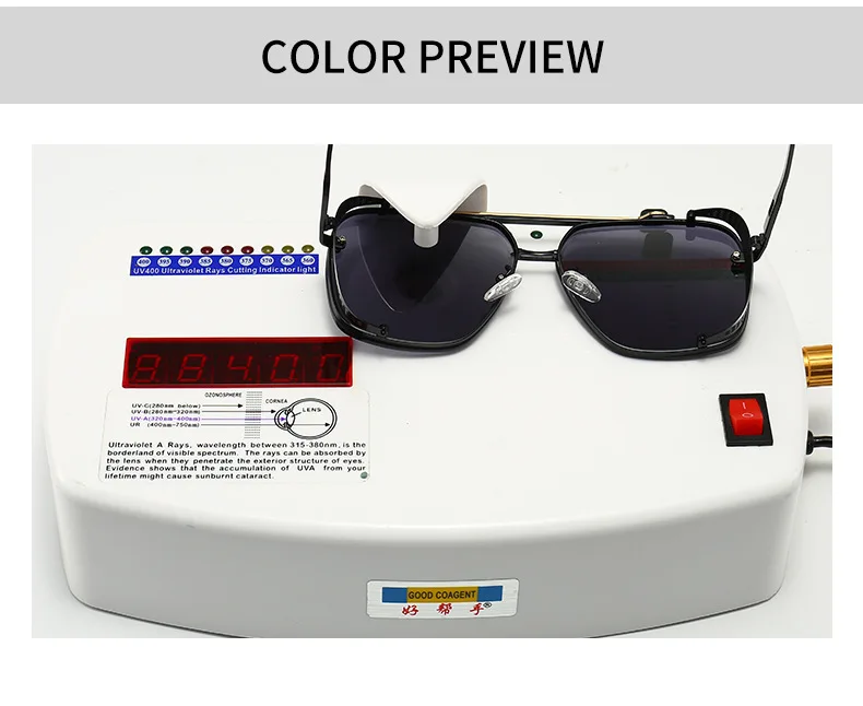 Luxury Brand Design Fashion Mach Six Eight Style Gradient Lens Sunglasses PUNK Men Vintage Brand Design Sun Glasses Oculos 115