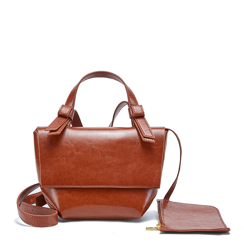 

2021 Fashion Custom Designer Ladies 2 in 1 Genuine Real Leather Mini Purses and Crossbody Handbags Clutch Hand Bag For Women, Brown / pink / black