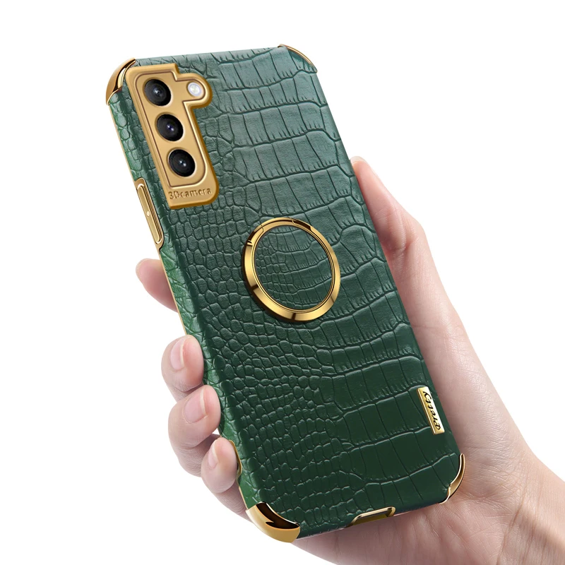 

Crocodile Pattern Back Cover S20 Ultra S21 FE S10 S10e A51 A71 A32 For Samsung S21 Leather Case Galaxy Note 10 Lite Coque Case