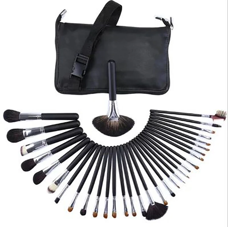 

Premium Makeup Beauty Brush Tool 24Pcs Animal Hair Makeup Brushes With Belt Bag