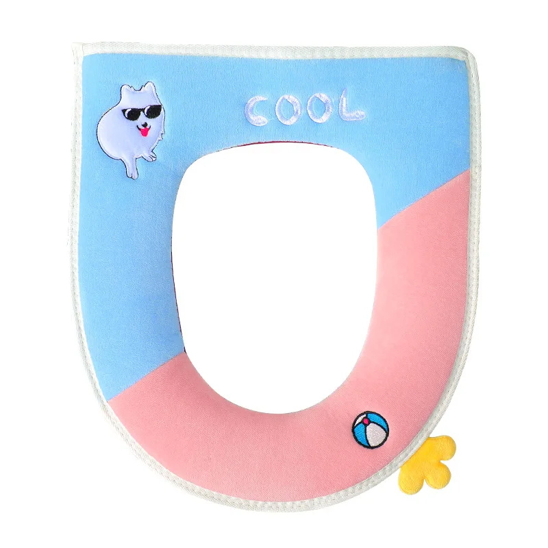 

Wholesale Warm Thick Toilet Seat Winner Household Zipper Waterproof Toilet Cover With Hand RTS