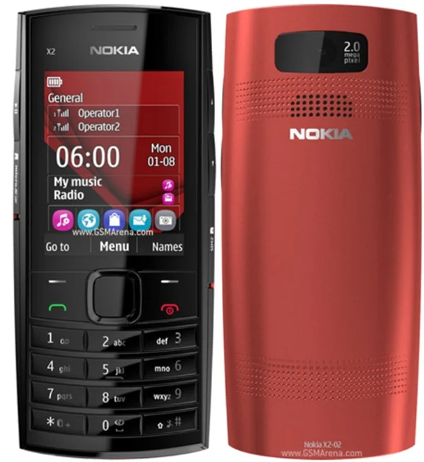 

used phone for Nokia X2-02 Single Core Symbian OS FM Radio Dual SIM Mobile Phone