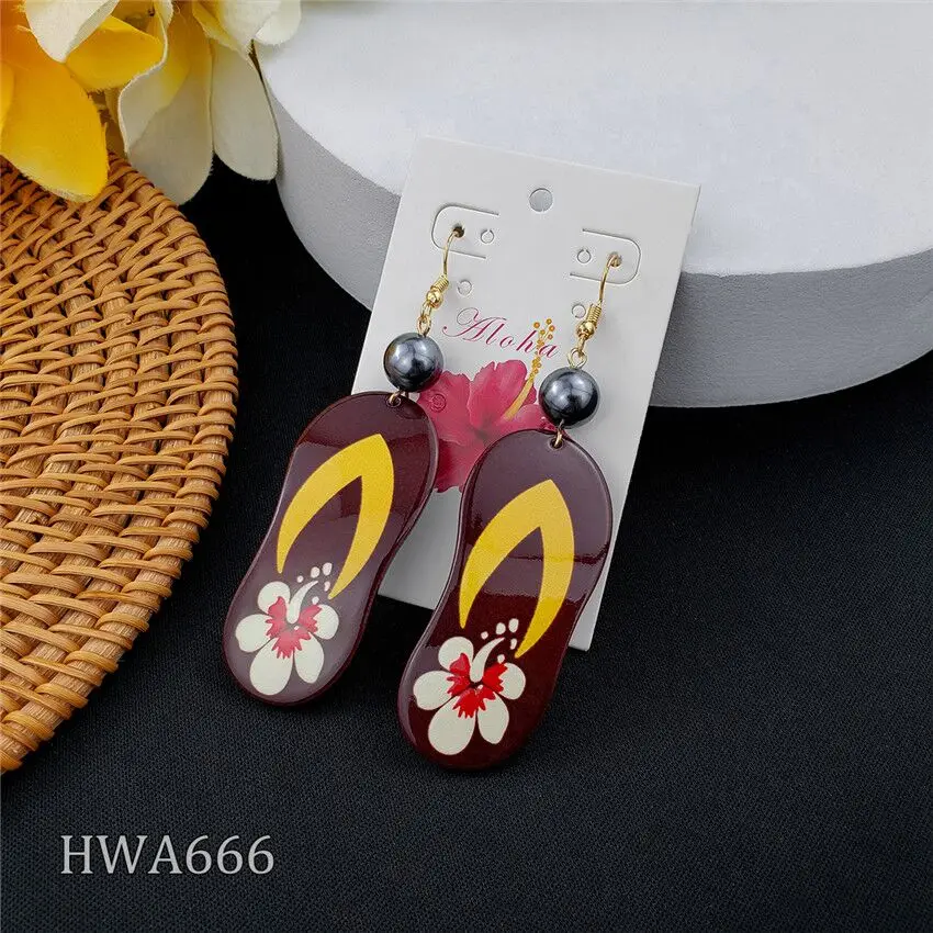 

Hawaiian fashion hawaiian big earrings boho earrings for women