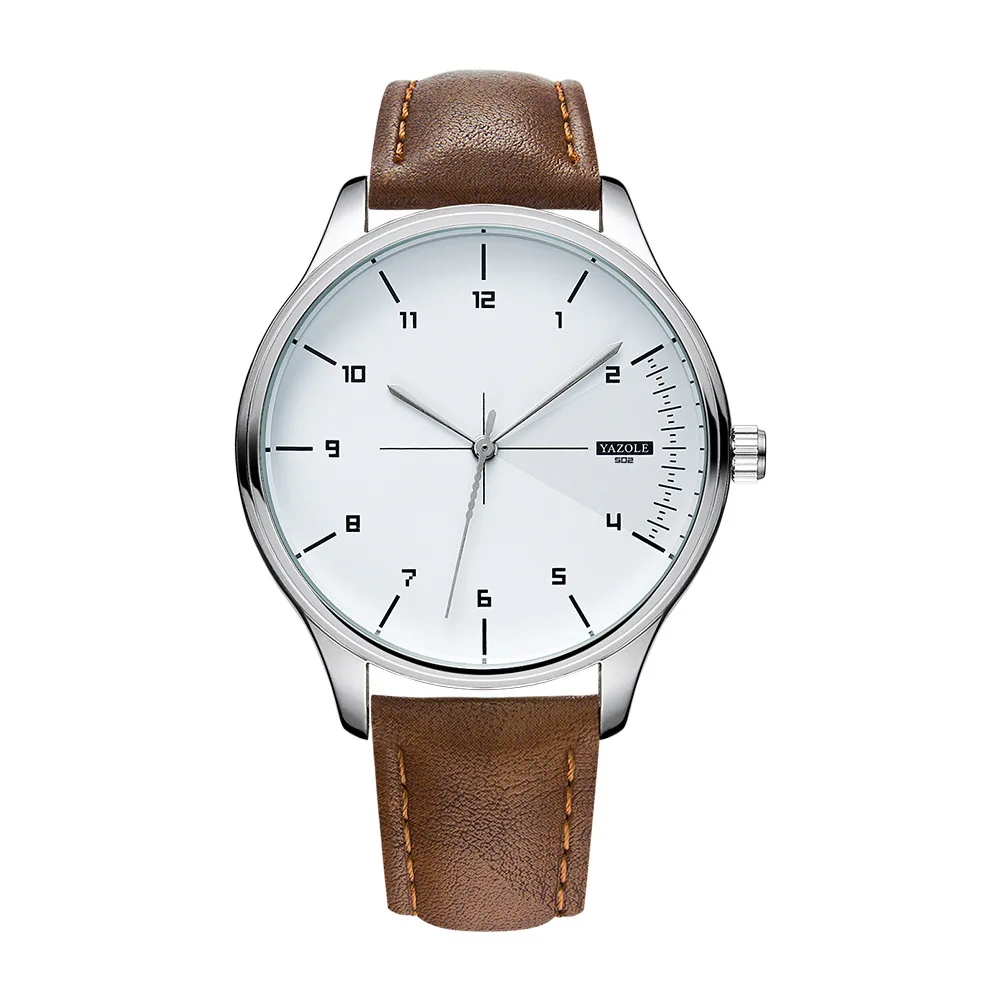 

Wholesale Men's Watch at Cheap Price Accept Client's Logo Brand Fashionable Watch Stocks Sell 2021 New Leather Band Watch