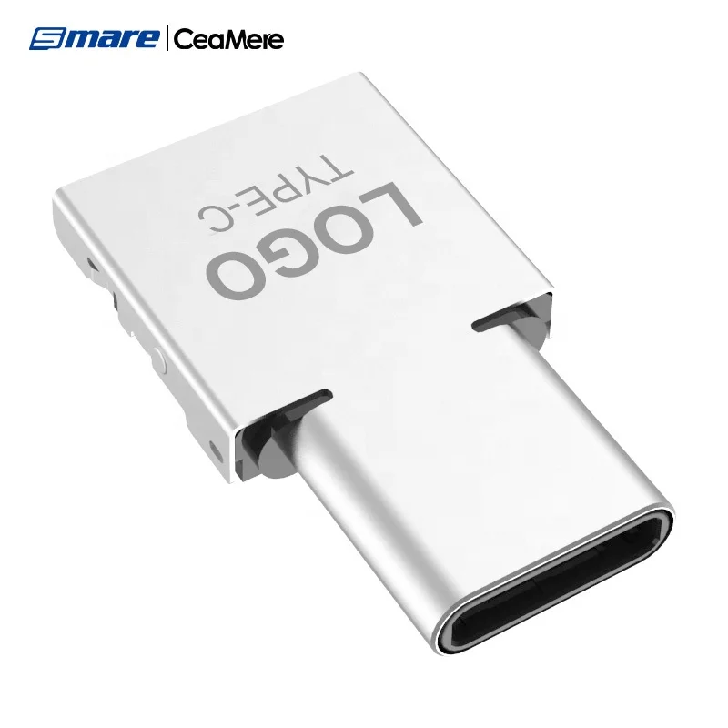 

Ceamere Factory Supply Type C Cable OTG Adapter Smart Phone Camera Tablet Computer Data Transmission OTG To Type C Cable, Silver