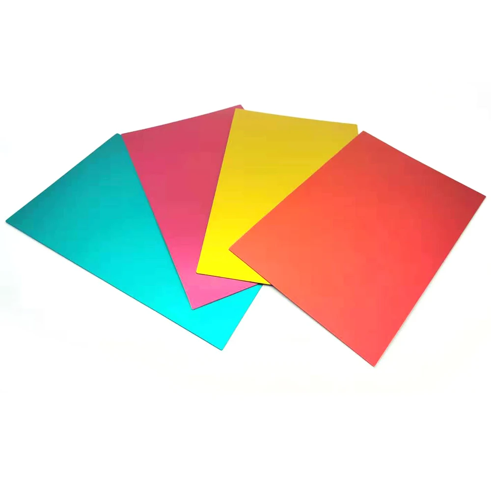 

Cell phone back film colorful raw material for cutting machine body sheets, Red/green/gold/purple