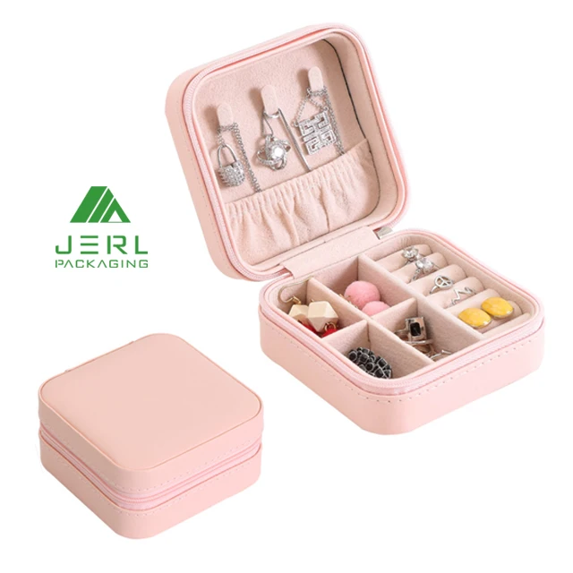 

Custom Portable Luxury PU Leather Jewelry Packaging Box for Travel Storage