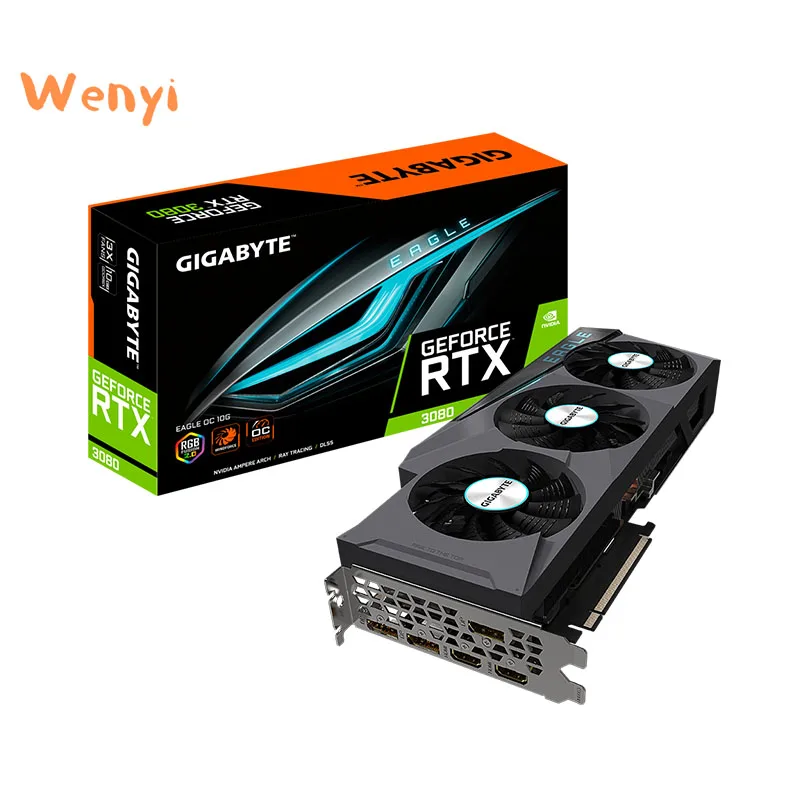 

New Non-LHR Video Graphics Card EAGLE OC 10G 3070 3080 3090 AS/US MSI GIGABYTE 8GB GDDR6 Gamining OC