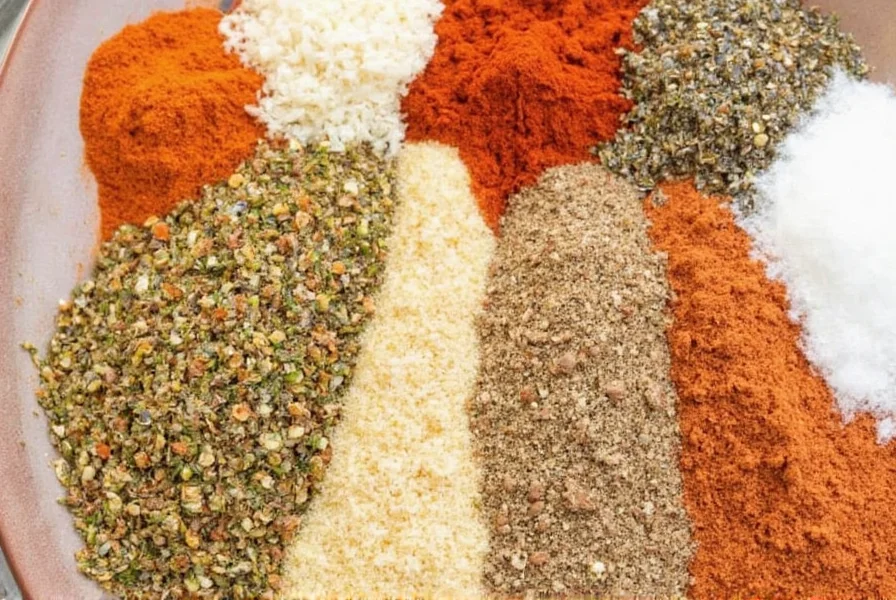 Spice Rack on Kitchen Shelf