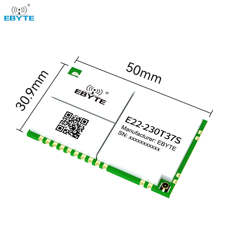 

Ebyte OEM ODM E22-230T37S sx1262 37dBm 25km 220.125-236.125MHz UART interface lora wireless transparent module