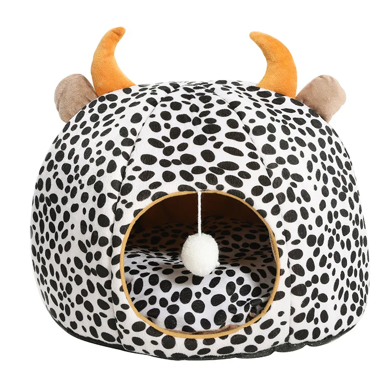 

Factory Direct Warm Pet Plush Sleep Modern Cat Cave Bed, Picture showed