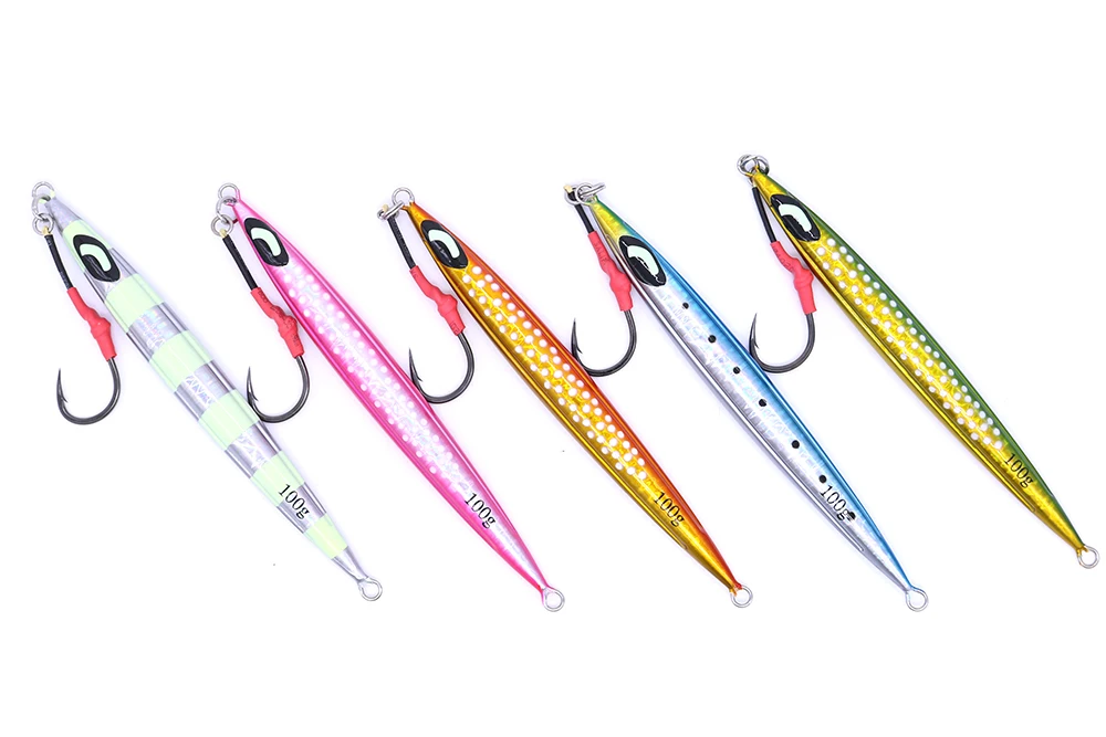 Castfun Glow Fishing Jigs 100g 150g 200g 250g 300g Pebble Sticker ...