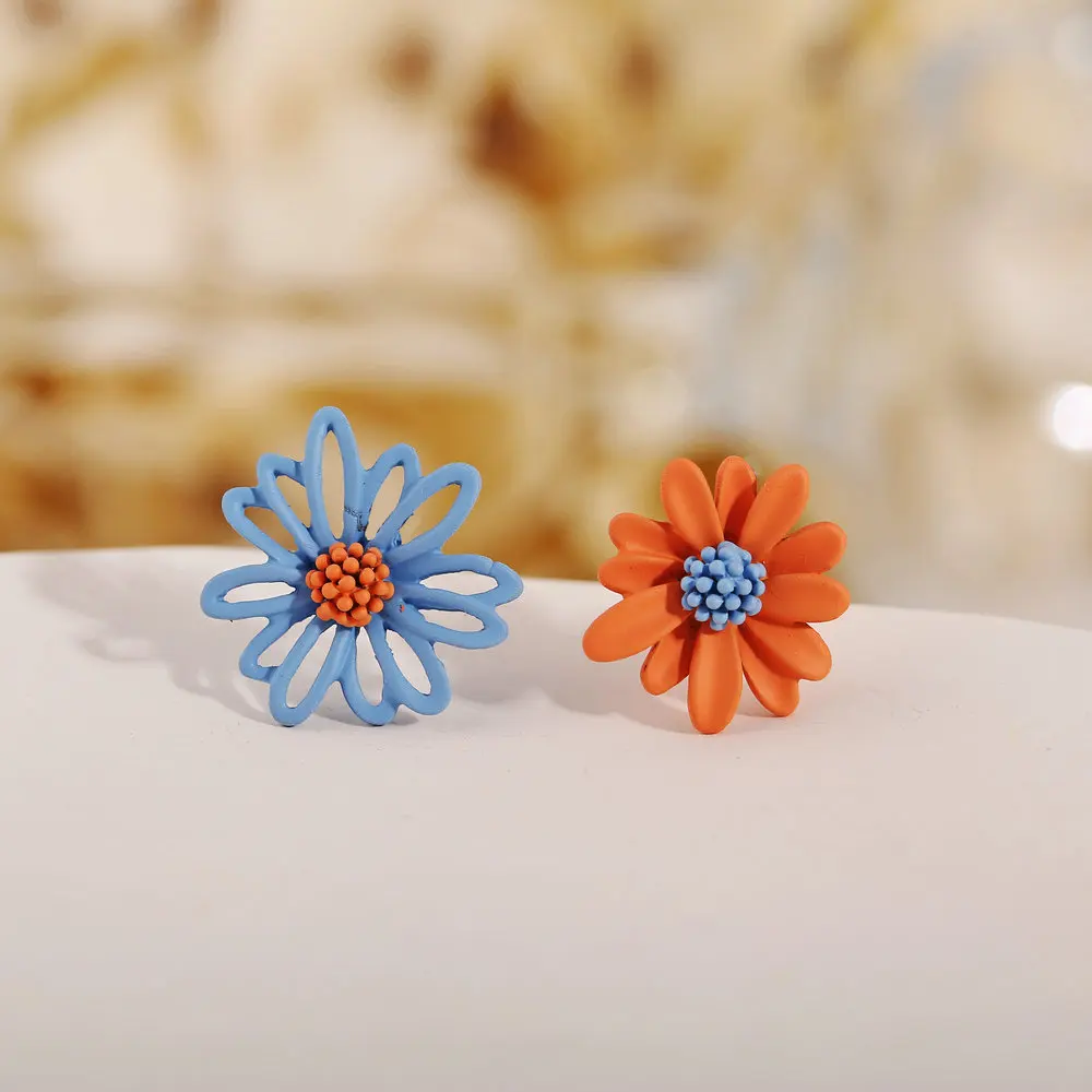 

jewelry fashion trendy colorful daisy stud earrings women