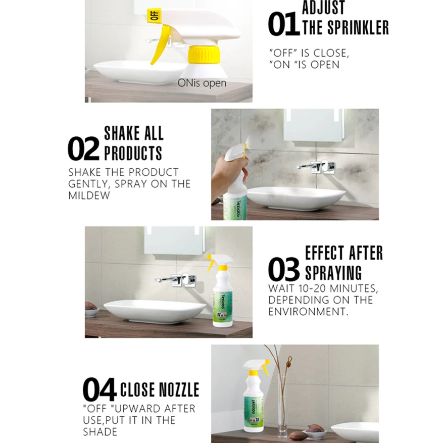 
Effervescent cleaning Spray Cleaner Quickly get rid of the trouble of mildew clean spots stain removal 