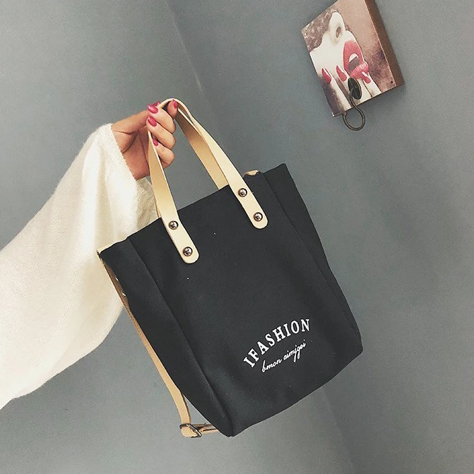 

Wholesale custom logo fashion women outgoing grocery portable tote shopping bag, Any color are available