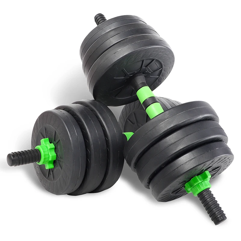 

Hot Sale High Quality Fitness Body Building Gym Equipment Adjustable 20Kg Dumbbell Sets, Green