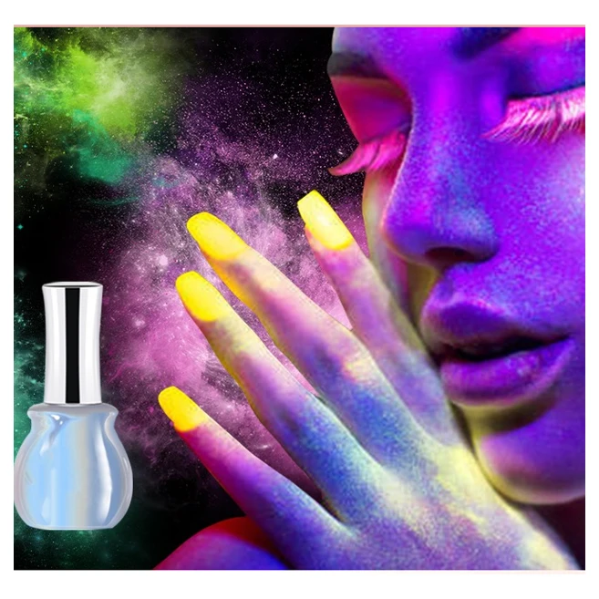 

Nail Supplier Uv Night Luminous Glowing Pink Pure 8 Neon Color Glow In The Dark Gel Polish, 120 colors