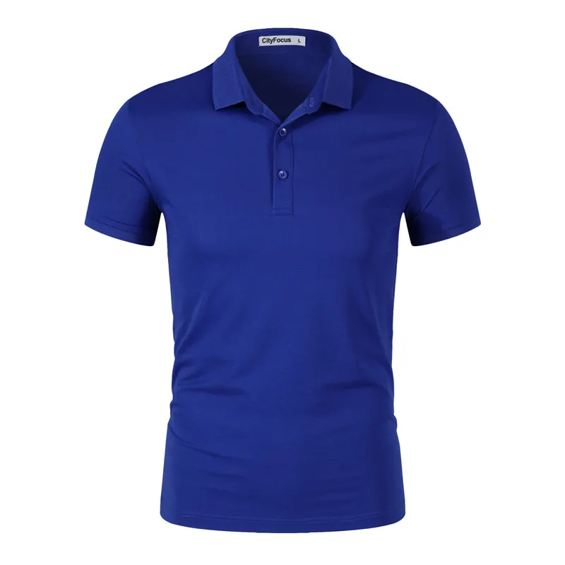 

High quality man blended fabric golf polo shirt men and women plain tshirt