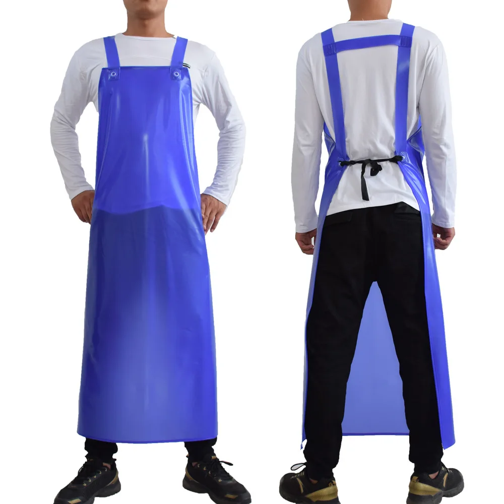 

China Supplier Waterproof Apron Industrial Chemical PVC Apron With Sleeves