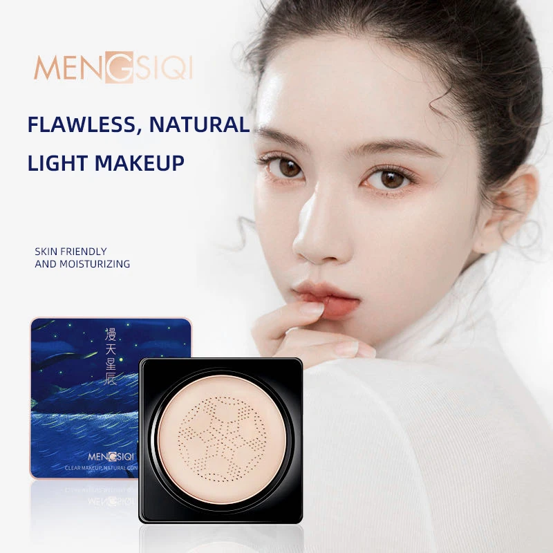 

Mengsiqi Fast Shipping Ivory And Natural 2 Colors Long-Lasting Cushion BB Cream Black Technology Female Makeup Foundation