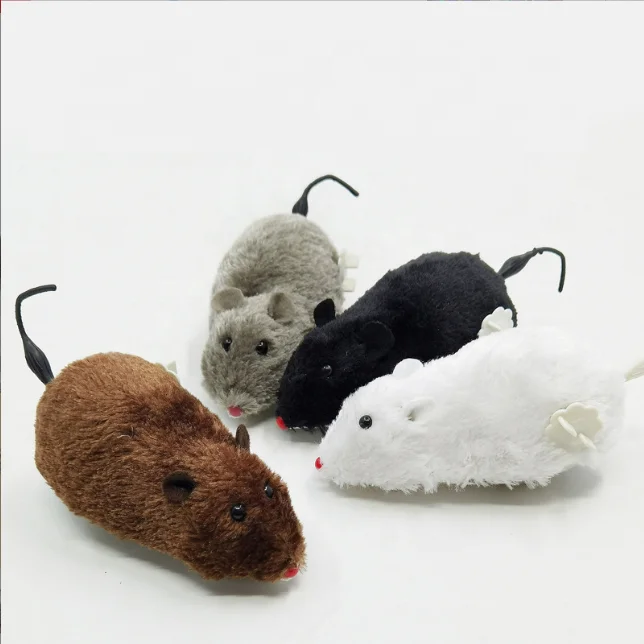 

Wholesale Skitter Critters plush A runnable wind-up stuffed Mouse Cat Toys