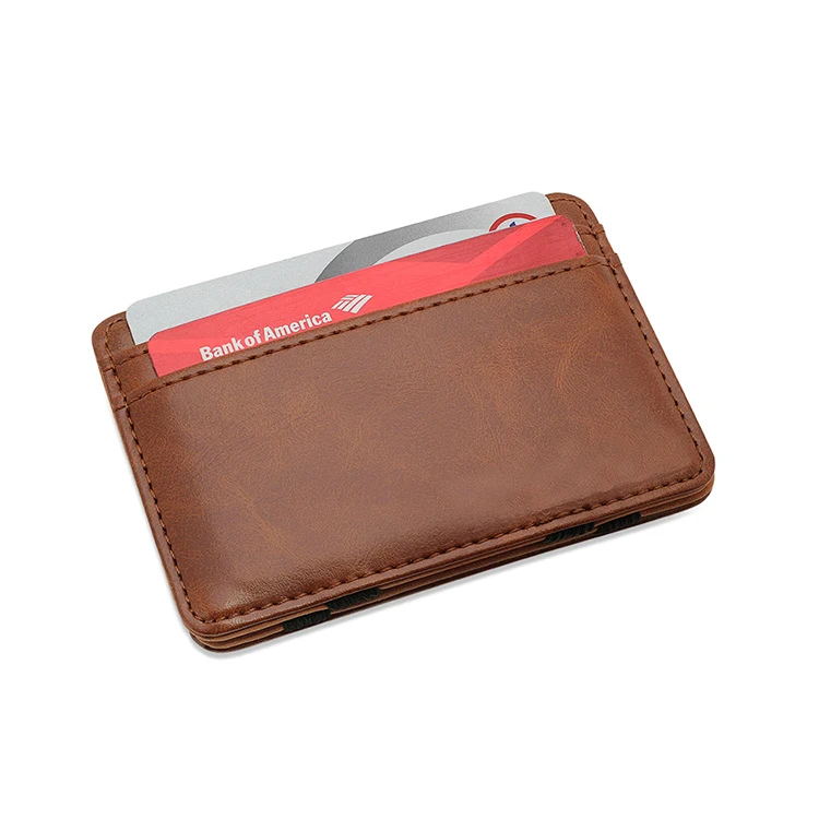 100% Genuine Leather Magic Wallet for men, Money Clip Wallet