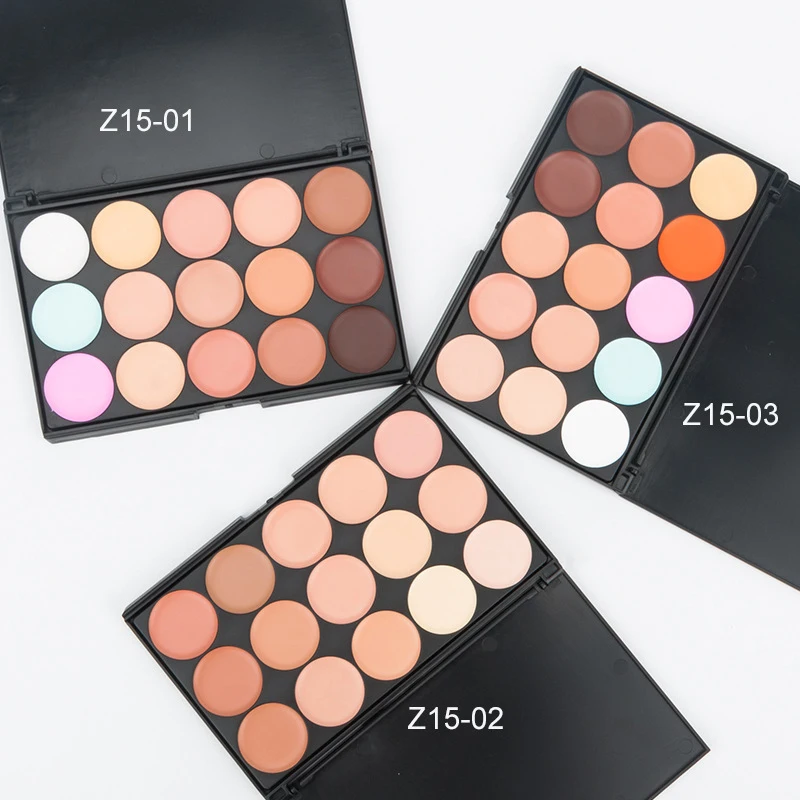 

15 Colors Waterproof Vegan Cream Full Coverage Concealer Private Label Eyeshadow Palette