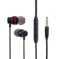 

China factory OEM Wired Headphones in Ear Earphones with Mic Volume Control Hi-Res Stereo Sports earphones with 3.5mm plug