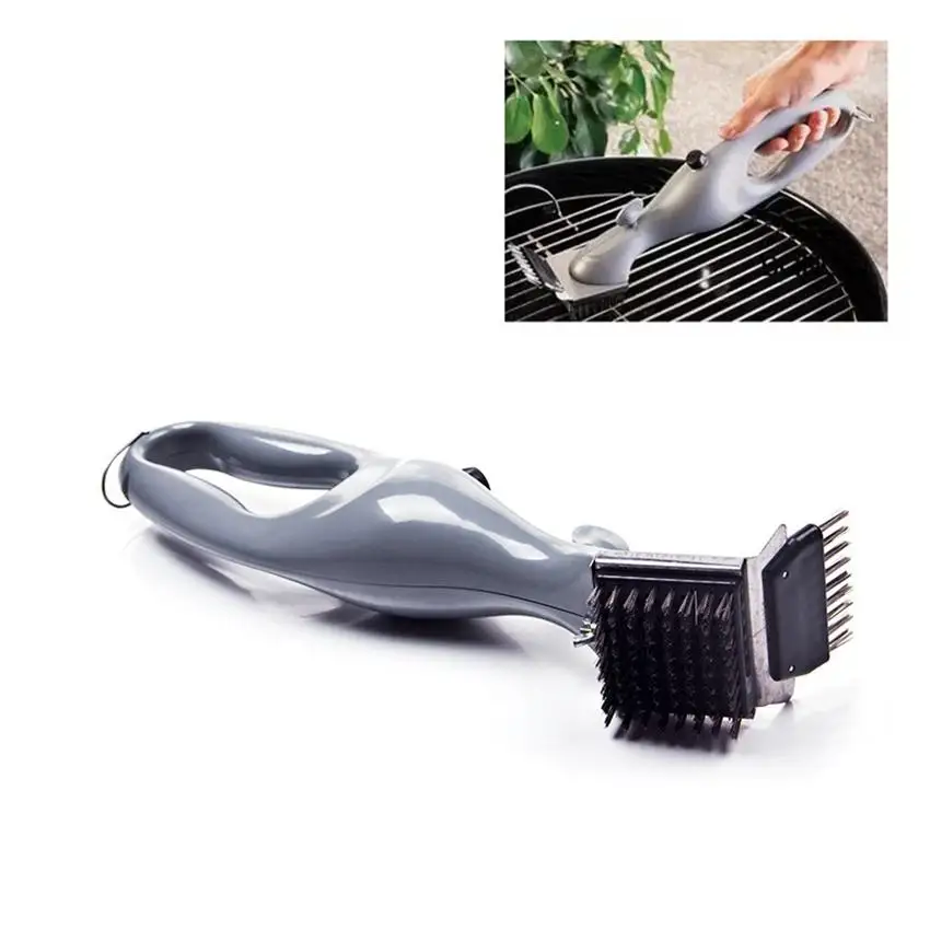

P4611 Outdoor Grill Cleaner with Steam Power Tools Stainless Steel BBQ Cleaning Brush, Silver