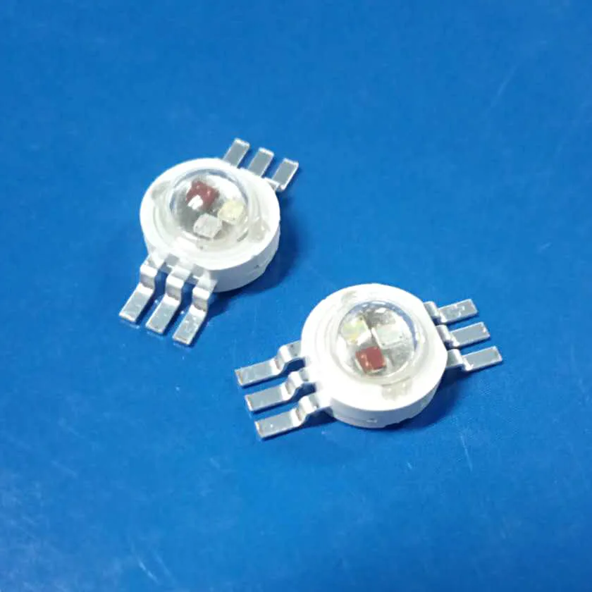 3 watt RGB high power led  (Red: 620~625nm, Green: 520~525nm, Blue: 460~465nm)