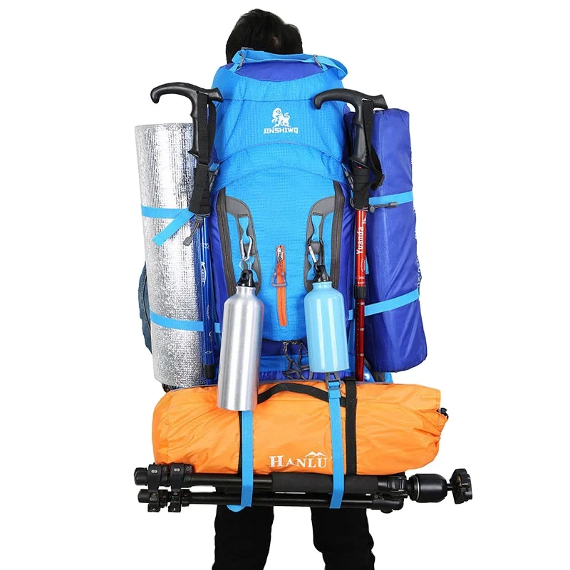 

80L outdoor backpack camping mountaineering bag waterproof mountaineering hiking backpack shopping mall sports bag hiking backpa