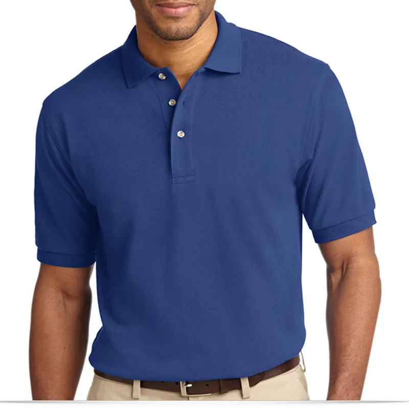 Short Sleeve Men's Plain 100 Cotton Heavy Weight Polo Shirt Buy 100