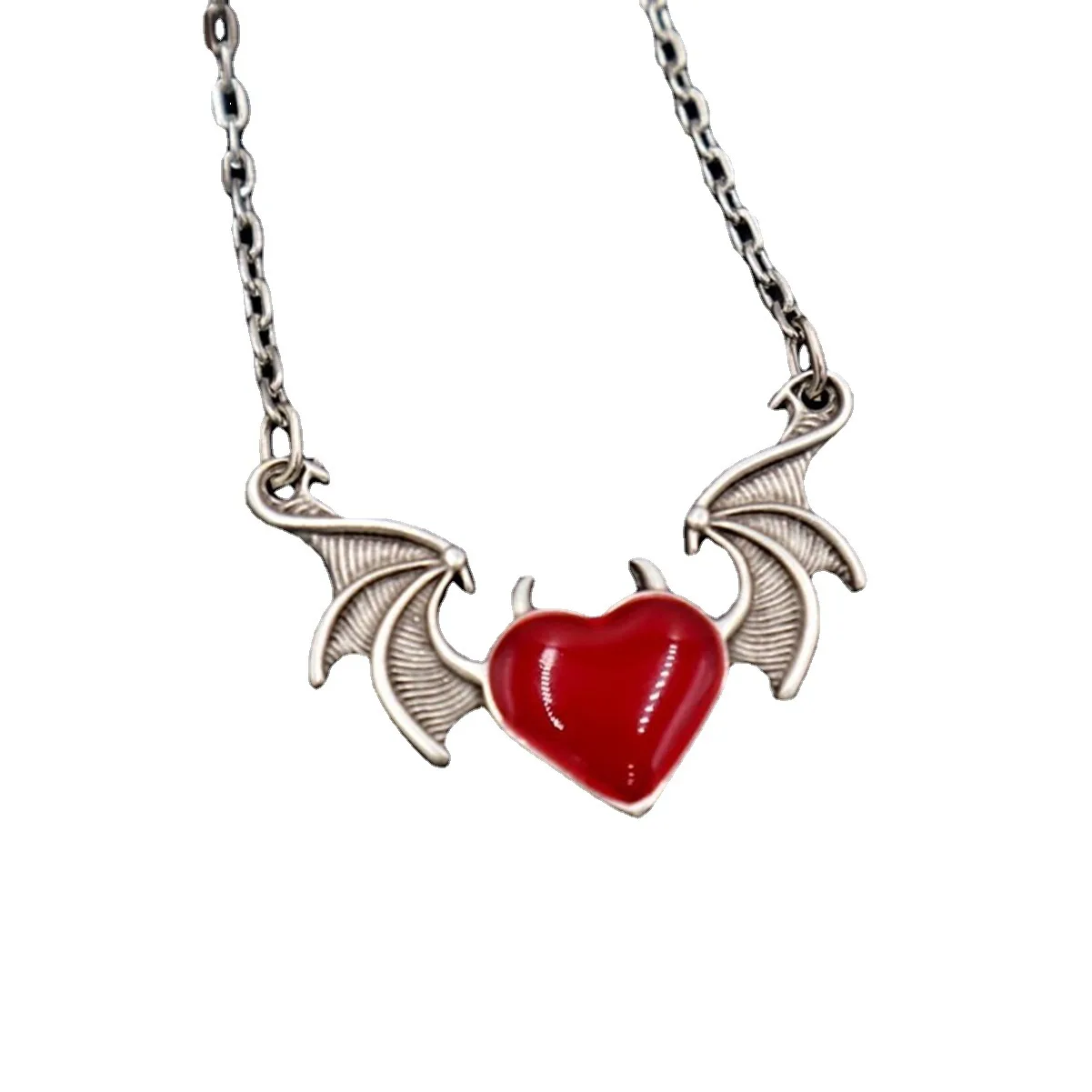 

Fashionable And Exquisite Devil Heart Necklace For Women Gothic Party Jewelry