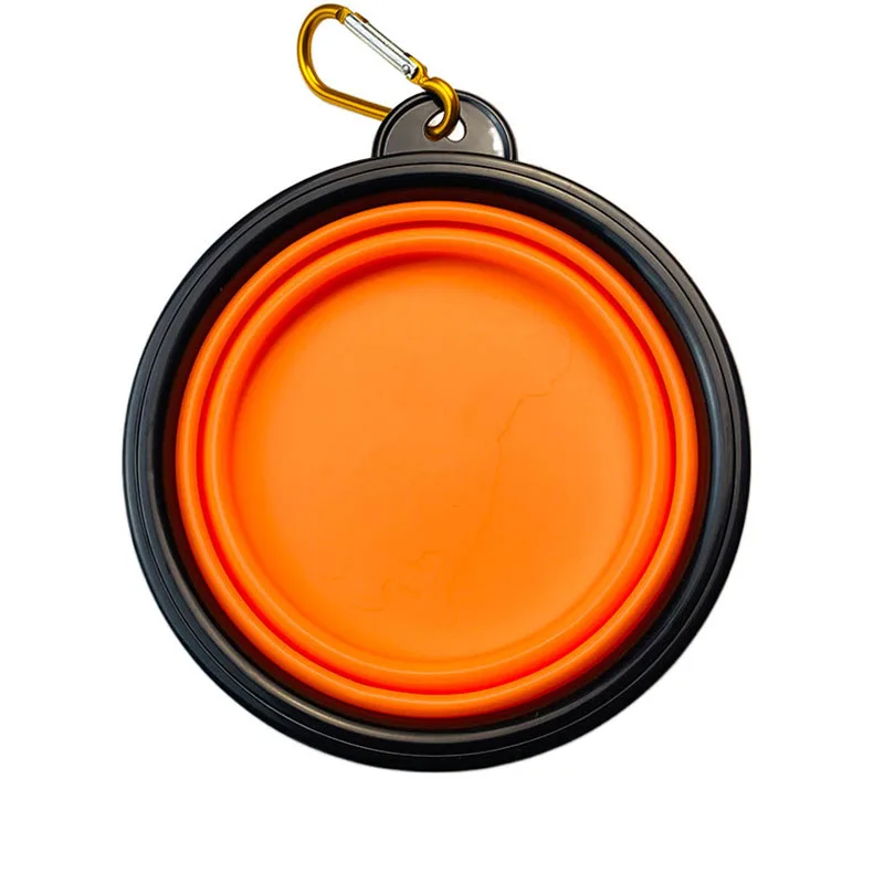 Portable Feeder Collapsible TPE Dog Bowl Pet Feeder Cat Foldable Bowl Travel Feeder for Dog
