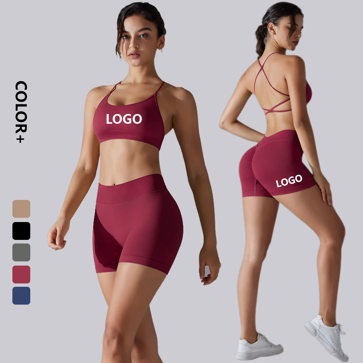 New Arrivals Seamless Activewear Sport Wear Women Yoga Set Clothing Seamless Gym Fitness Sets