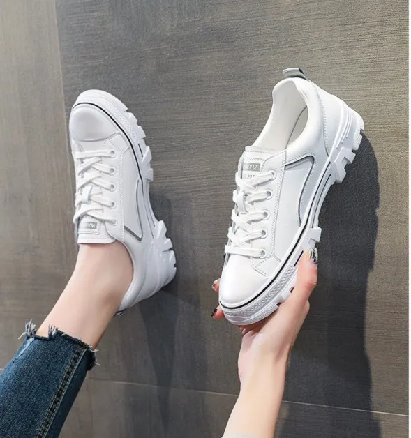

UP-0290J 2021 ladies Casual Flat Shoes Women White Shoes
