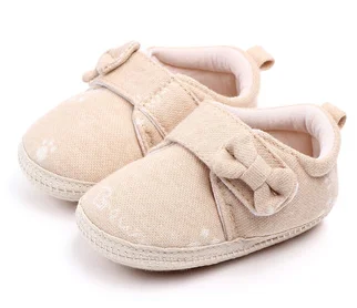 Cute Cartoon Newborn Slip On Slippers Soft Bottom Walking Shoes Non Slip Cotton Baby Shoes supplier