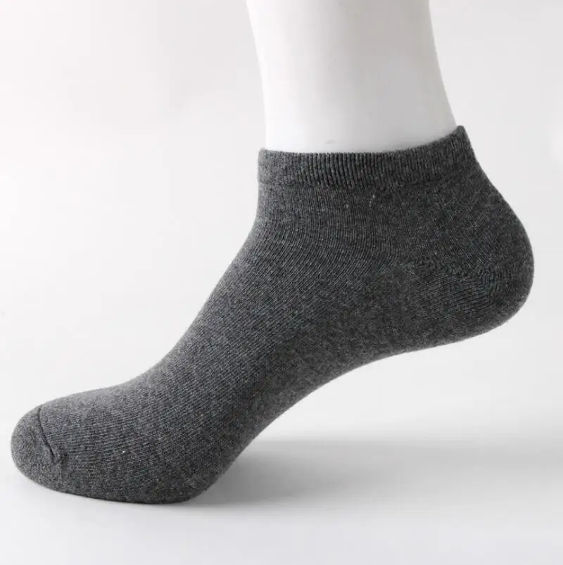

Manufacturer anti-bacterial 100% organic cotton 168 needle men's cotton tube ankle socks men socks, Solid color