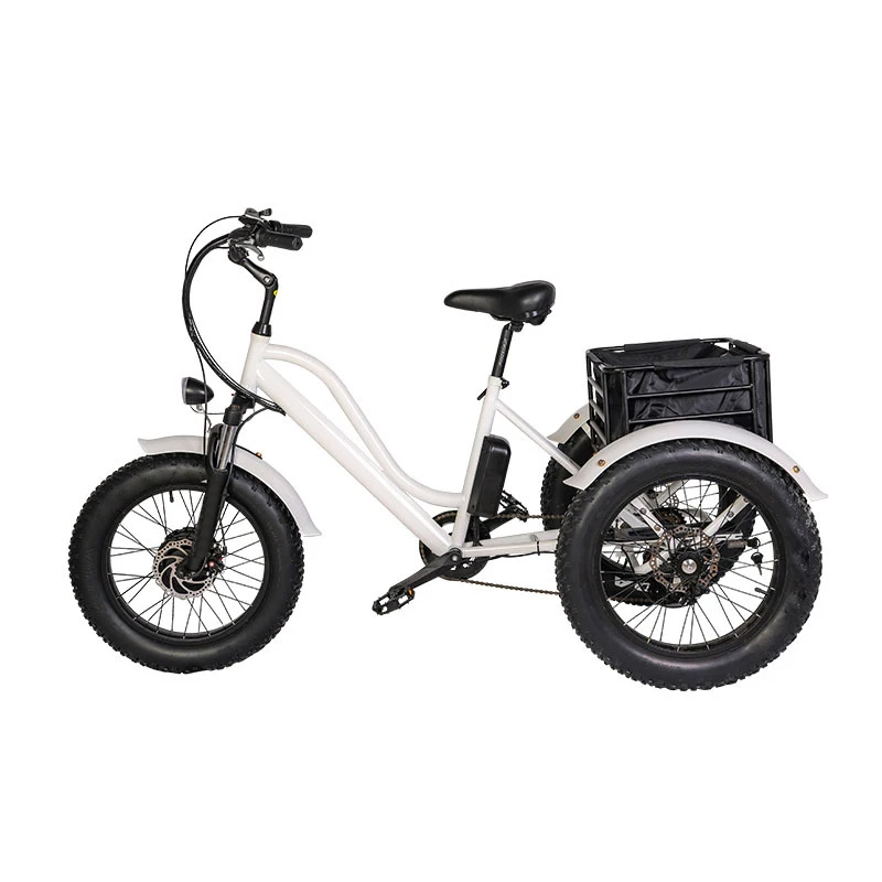 

Hot Sell Electric Tricycles 3 Three Wheel Upgraded Bike with Padals for Adults