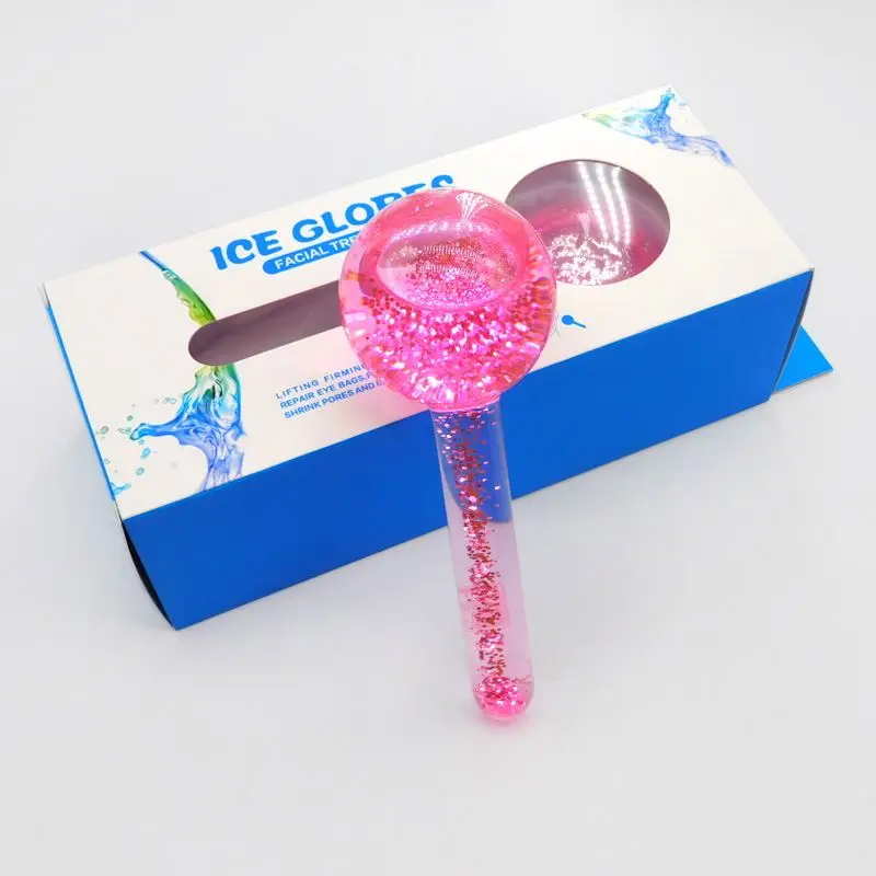 

multi-functional beauty equipment face globe cold roller facial massage ice globes for face skin care, Blue,pink,etc.