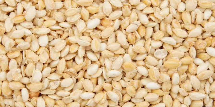 White sesame seeds in mason jars with storage tips