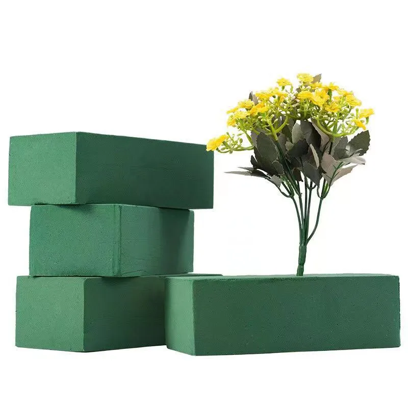 

Joy Flower arrangement basket bouquet base absorbent green dry floral mud for artificial flowers