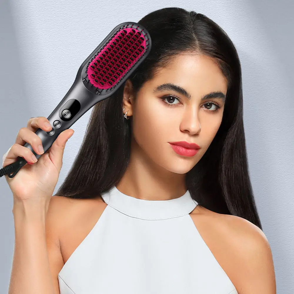 

Hair Straightener Comb Brush Multifunctional Styling Electric Hair Brush Hot Comb Electric