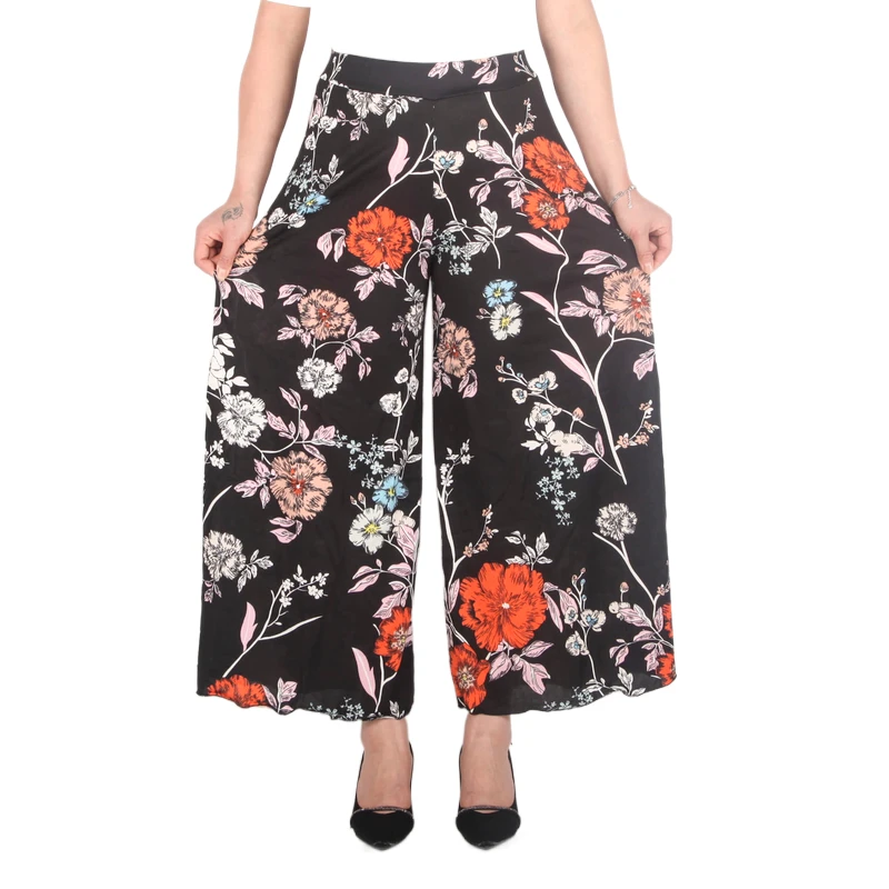 

Loose Plus Size High Waist Organic Cotton Yoga Palazzo Trousers Boho Ladies Wide Leg Flared Lounge Pants For Women